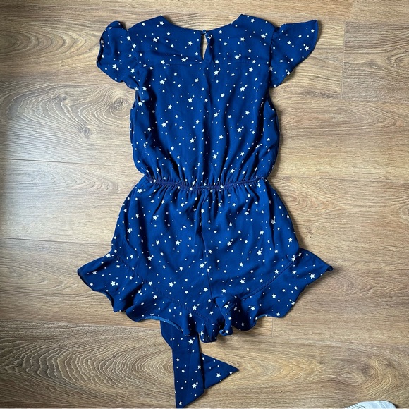 Star Print Navy Romper Size XS - Picture 3 of 8